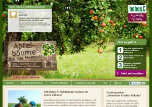 Hohes C verschenkt Apfelbäume